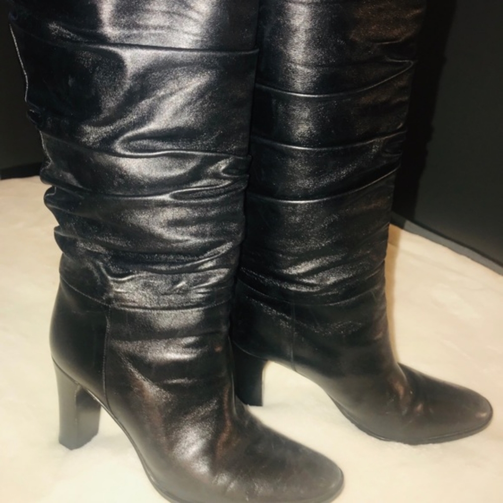 Via Spiga Slouch knee high leather boots
